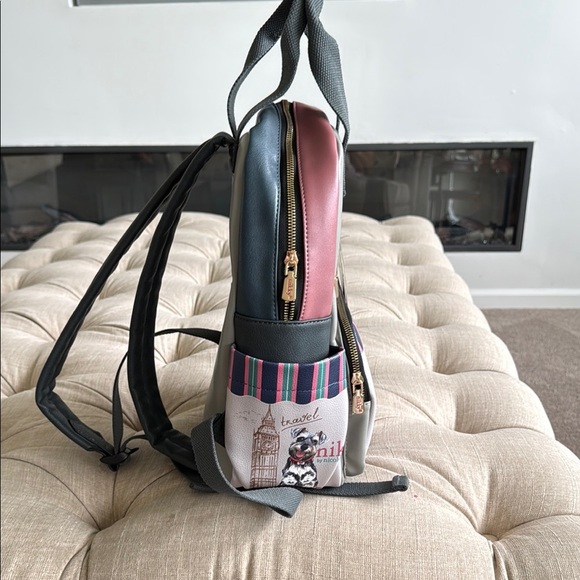 NWT. Gray and Pink Women\'s Backpack main image 2